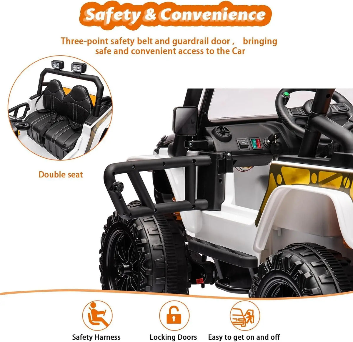 24V Two Seater Electric Ride On Truck With Remote Control