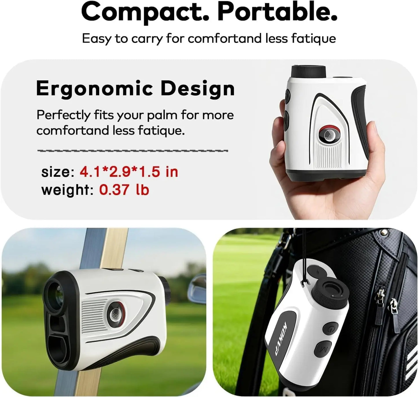 Kokvp Golf Rangefinder 7x 1200 Yards Slope Compensation Flag Lock