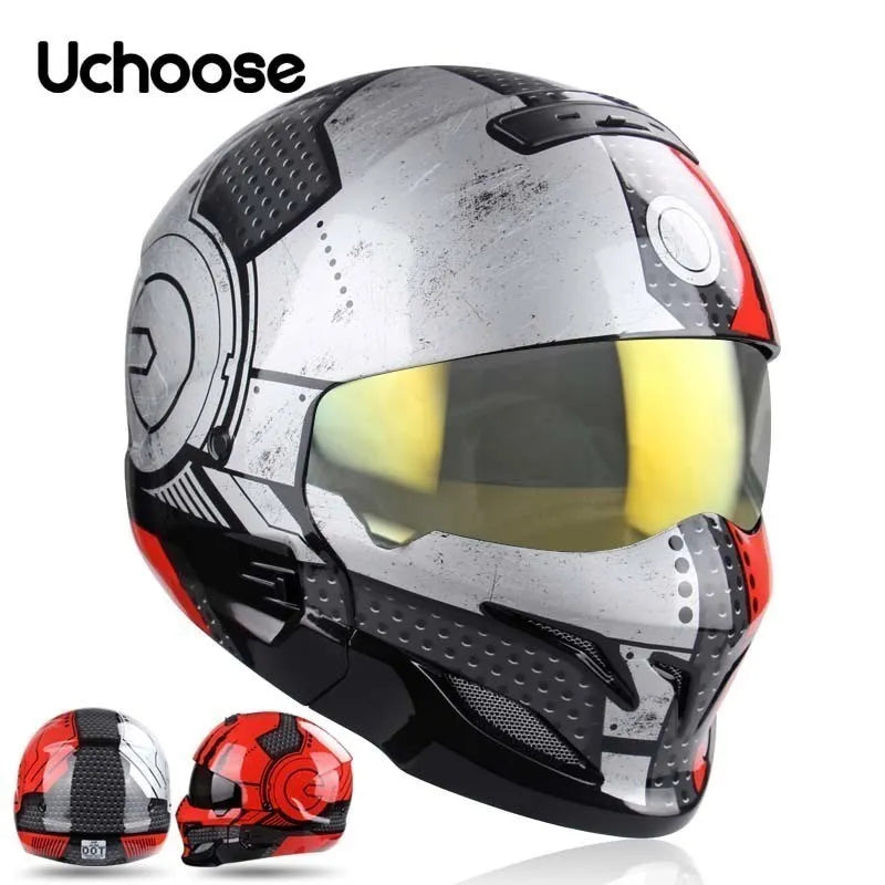 Uchoose Detachable Multi-purpose Motorcycle Half Helmet