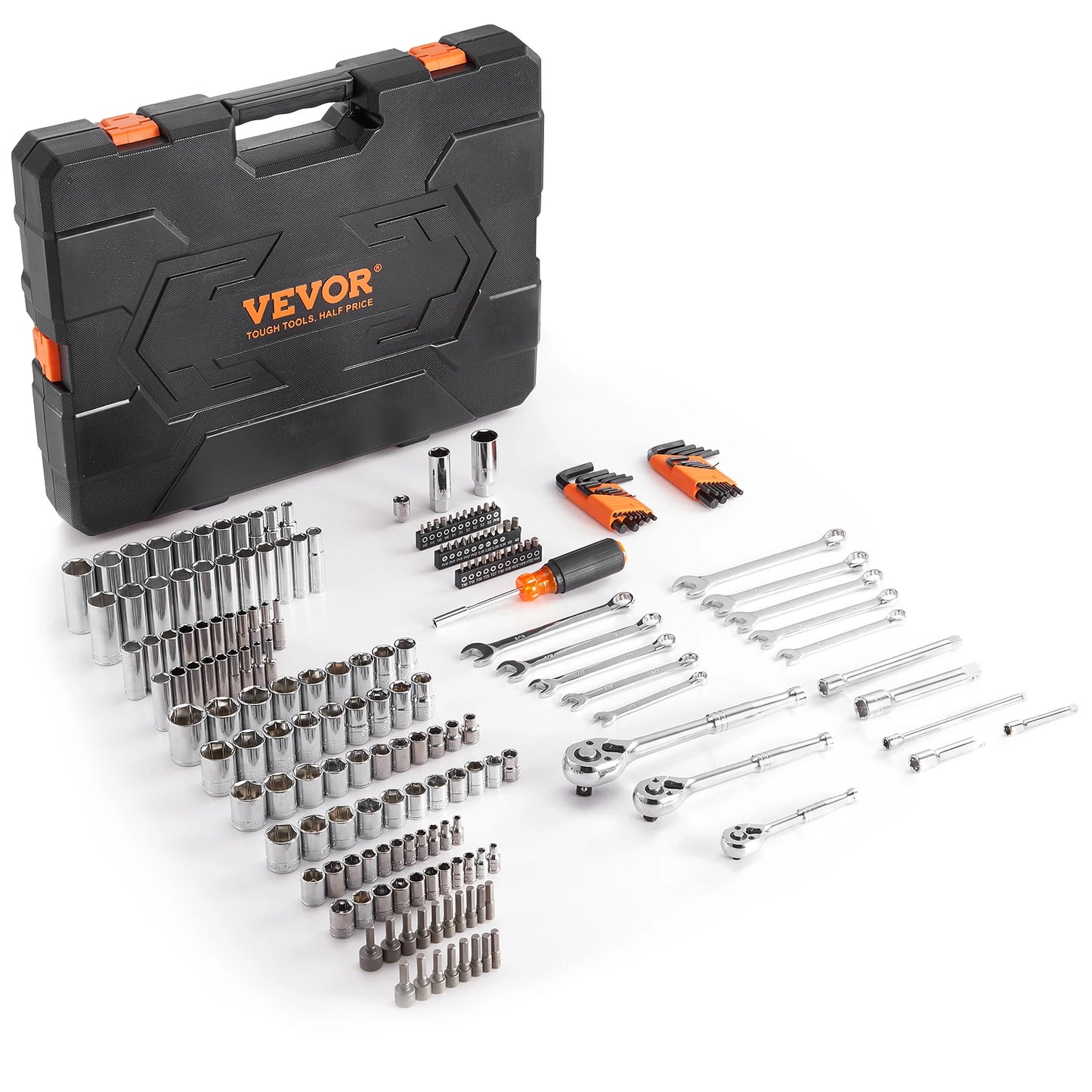 SucceBuy Mechanics Tool Set 145Pcs 205Pcs Deep and Standard Sockets