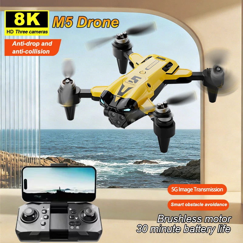 ZNLYRION Brushless Foldable Mini Drone With Camera And Obstacle Avoidance