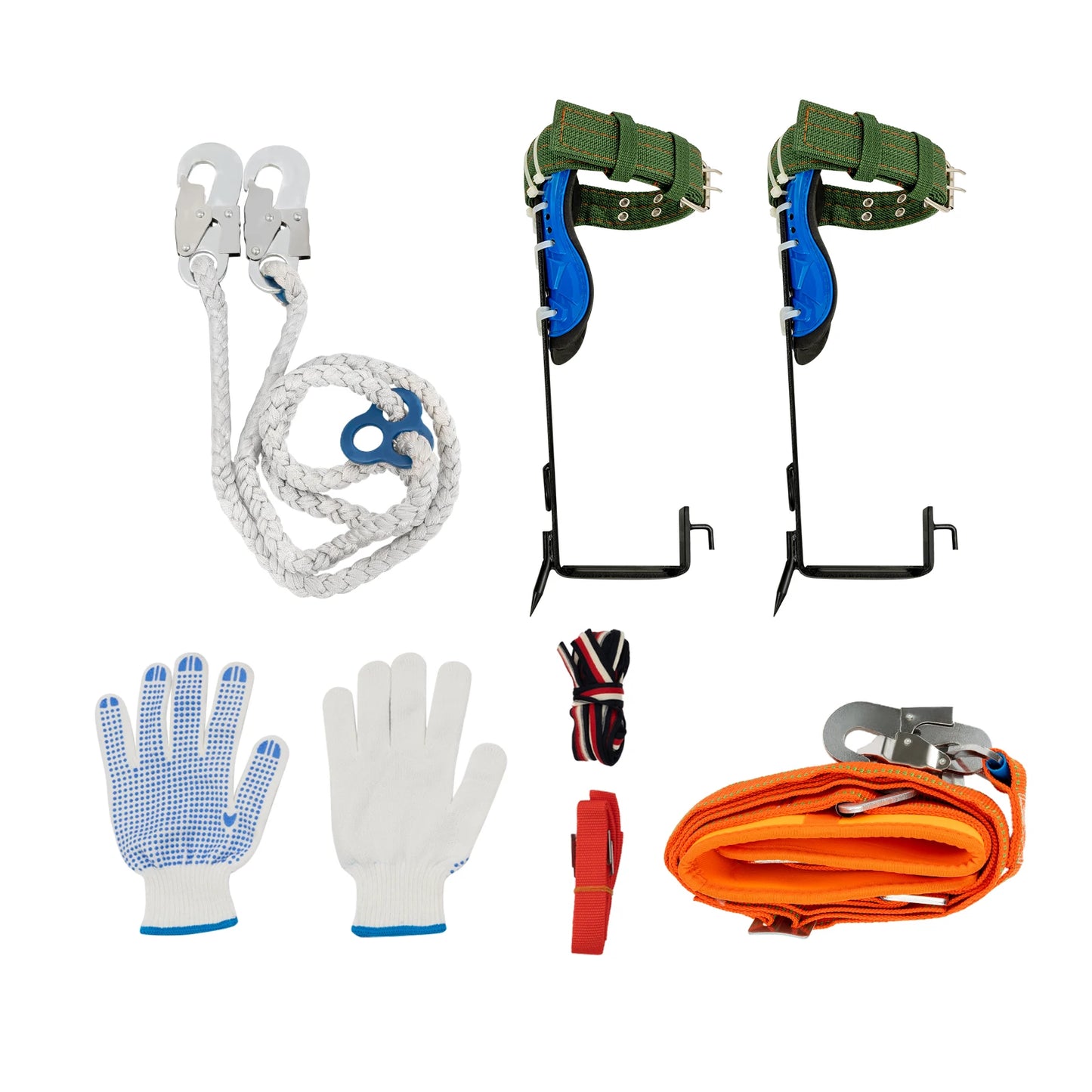 Ergonomic Tree Climbing Spikes Kit with Safety Harness Belt