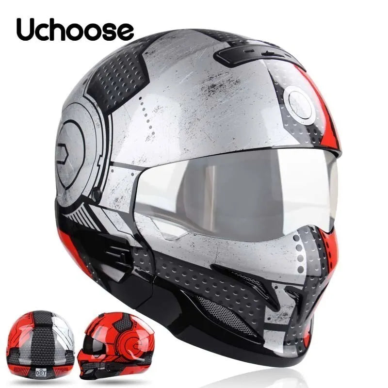 Uchoose Detachable Multi-purpose Motorcycle Half Helmet