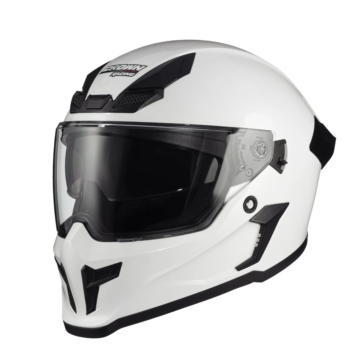 Crown Racing Model 601 Full Face Motorcycle Helmet With Dual Visor