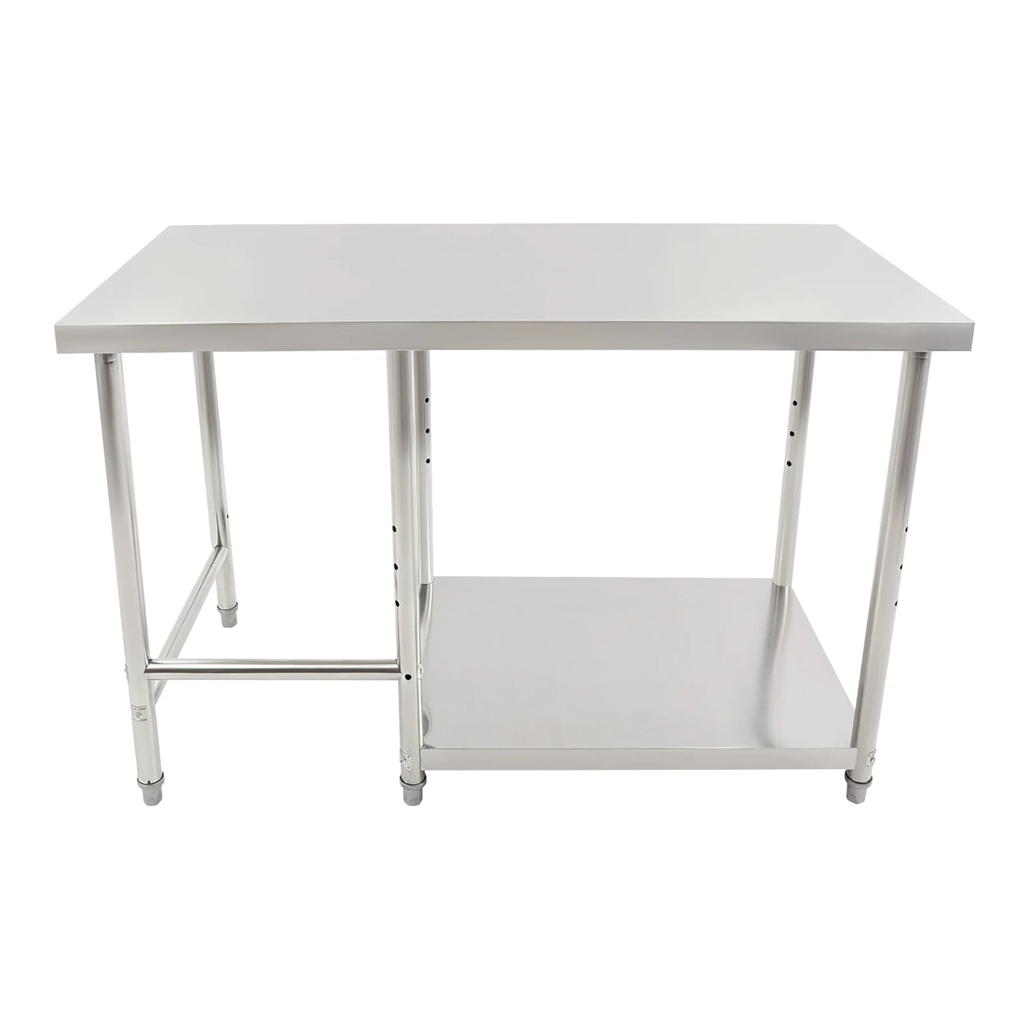 Stainless Steel Prep Table With Lower Shelf For Commercial Kitchens