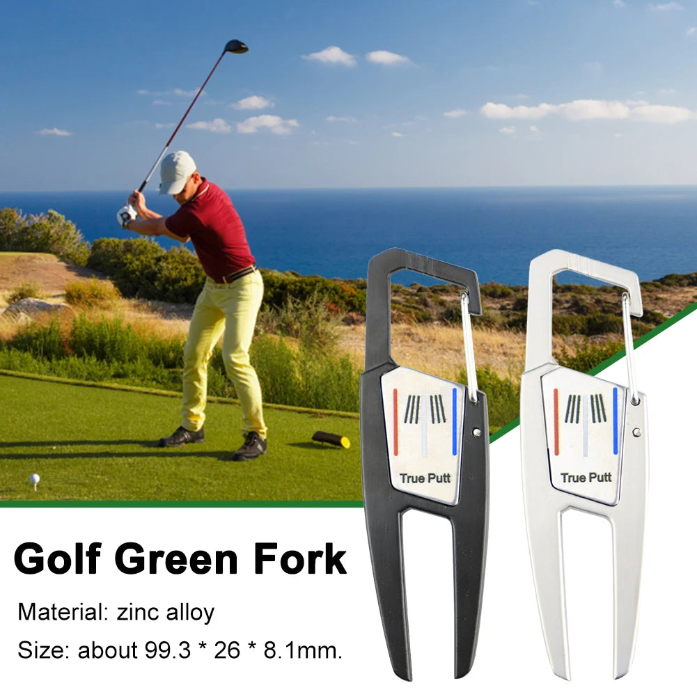 APWIKOGER Golf Divot Repair Tool Training Fork Zinc Alloy