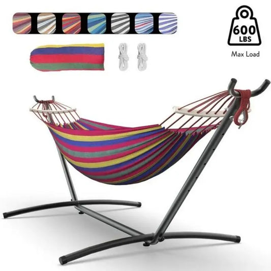 Gyroor Heavy Duty Adjustable Stand Hammock With Storage
