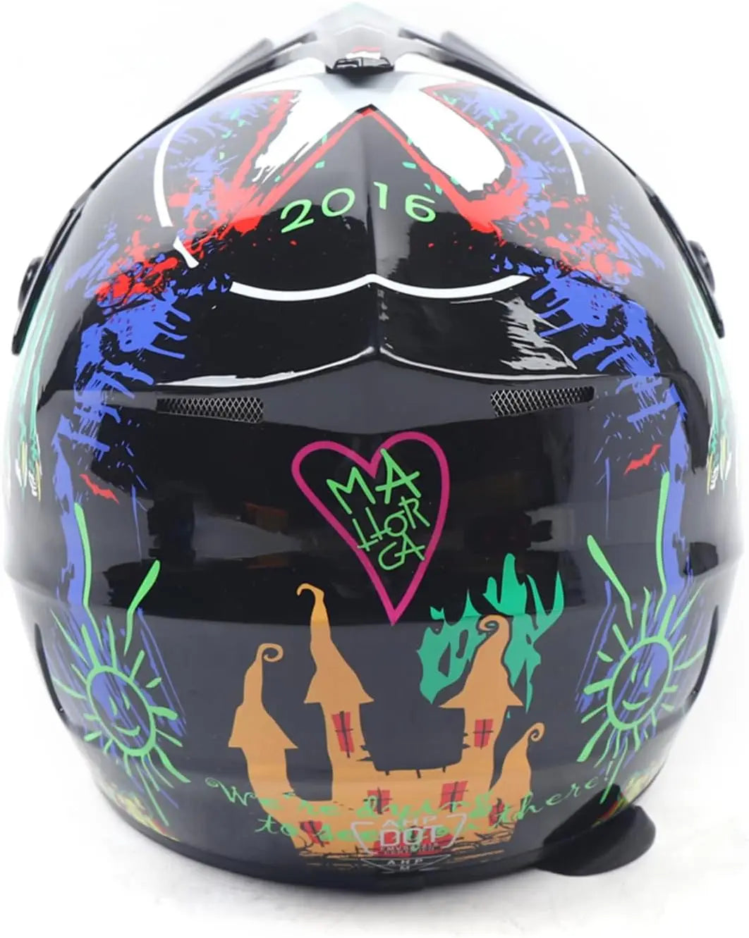 Lightweight Full Face Motorcycle Helmet With Goggles