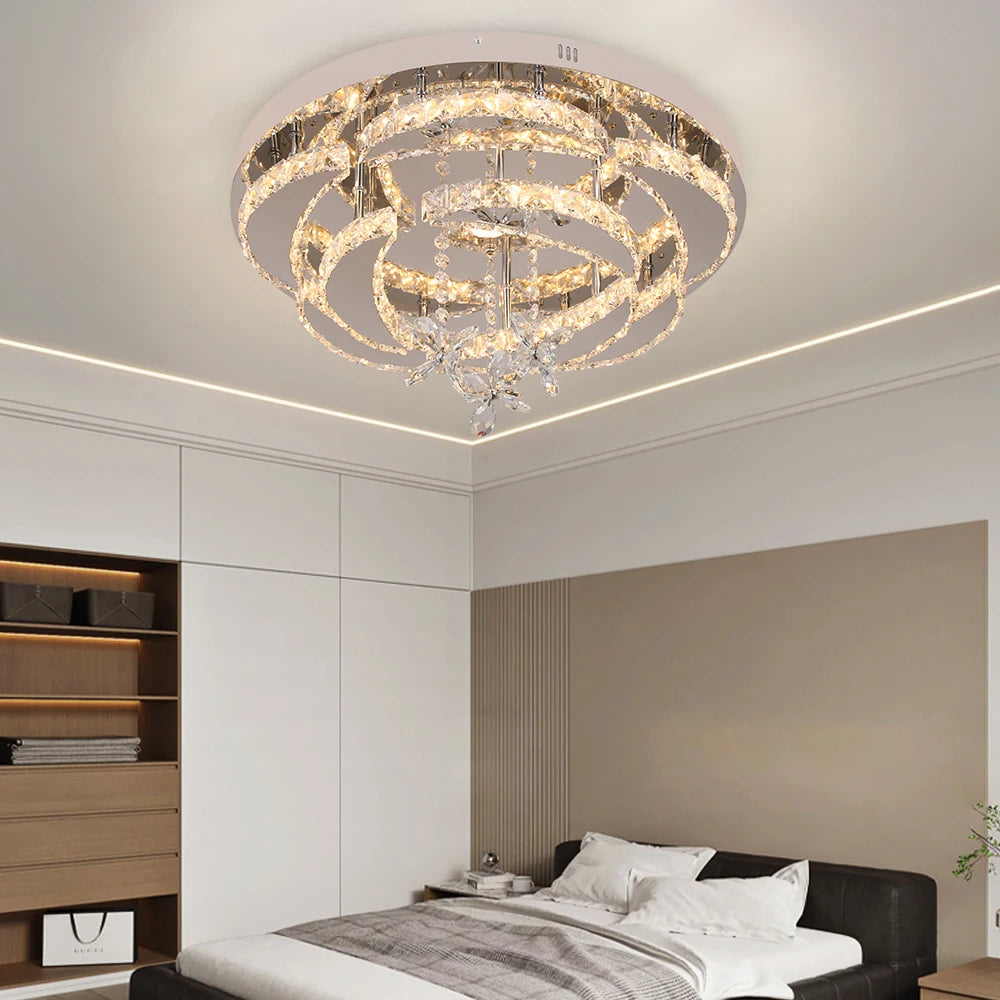 GreeLustr Luxury K9 Crystal Chandelier Modern Ceiling Pendant Light