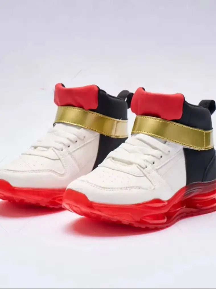 Shadow Athletic Sneakers For Kids Boys Leather Running Shoes