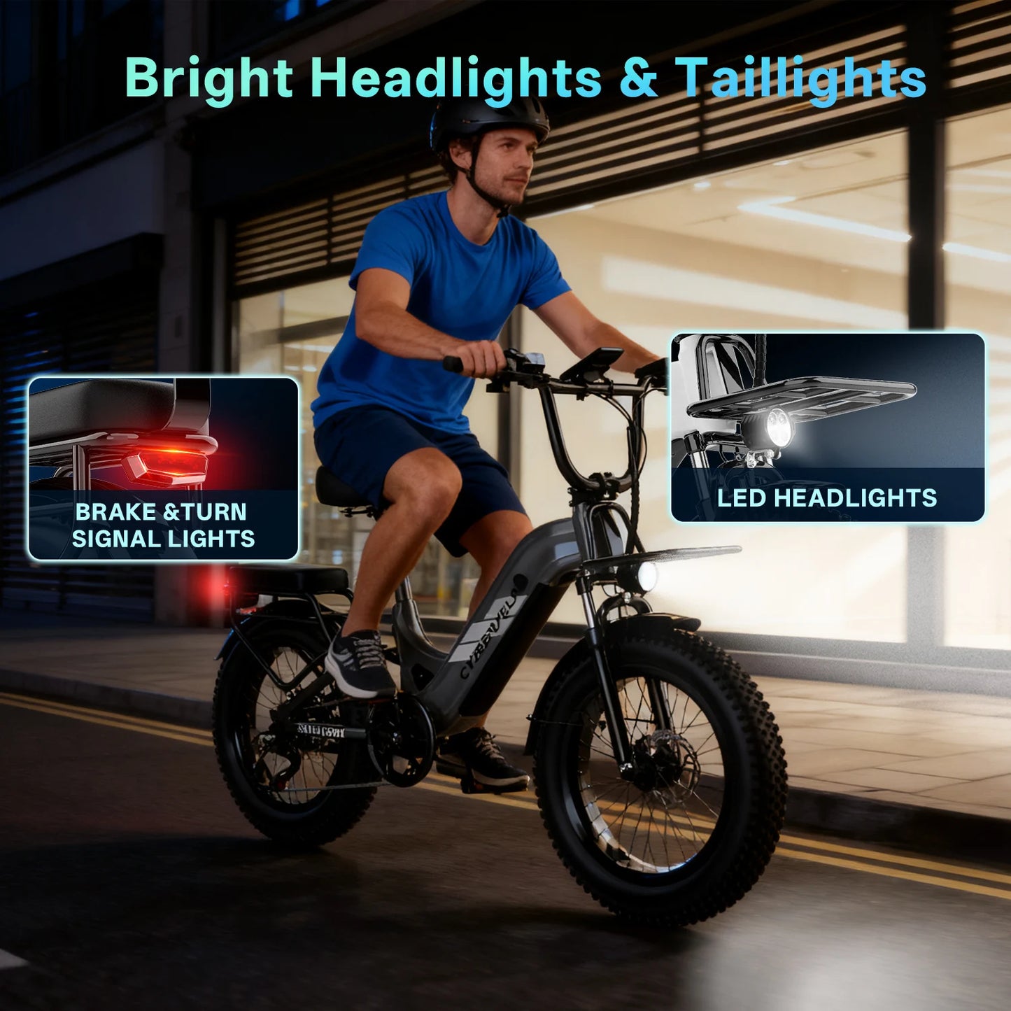 Cybervelo 7-Speed Step-Thru 1500W Commuter Electric Bike