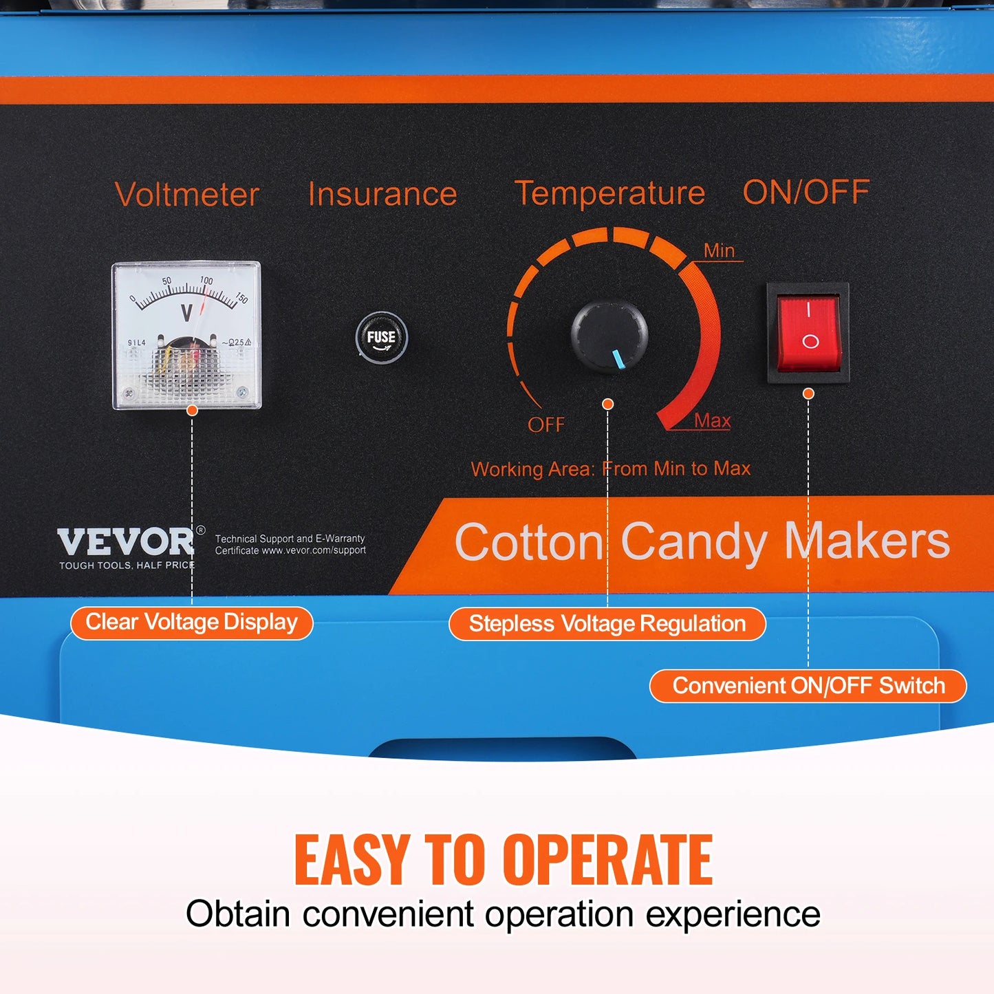 SucceBuy Commercial Electric Cotton Candy Machine With Cart And Drawer