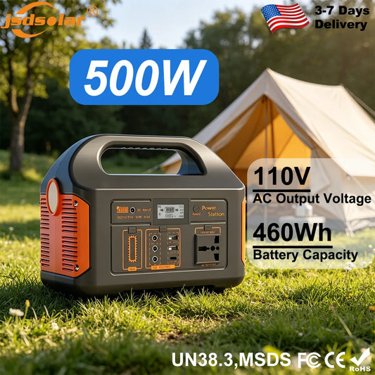 GaiaRay Portable Solar Power Station 500W 460Wh Outdoor