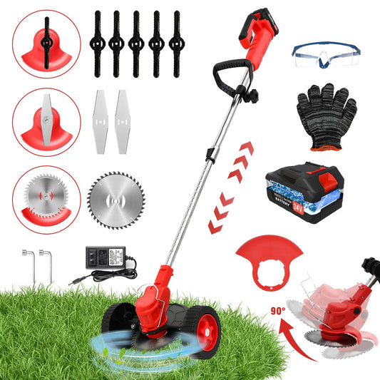 Cordless 21V Electric Grass Trimmer And Brush Cutter For Lawns