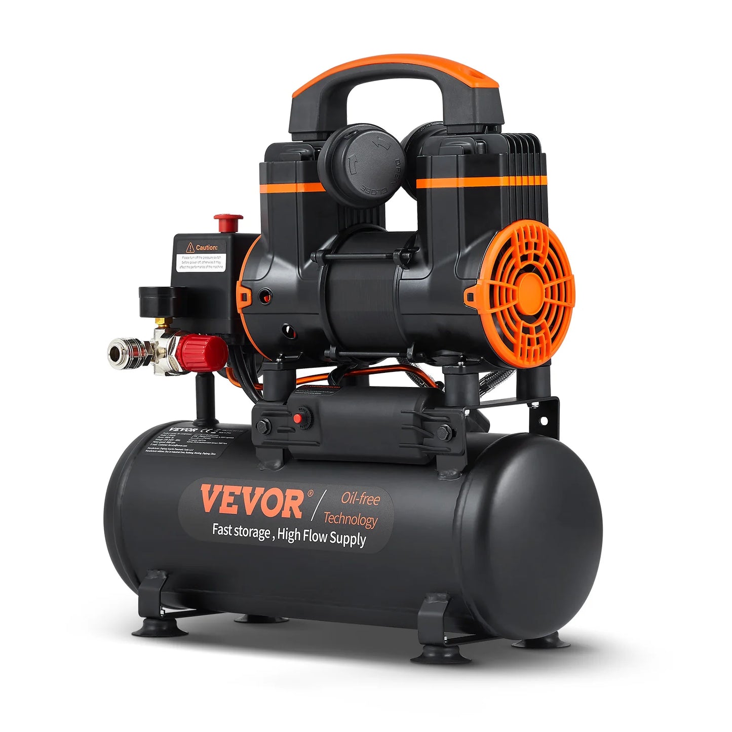 SucceBuy Silent Oil Free Air Compressor 900W Portable Tire Inflator