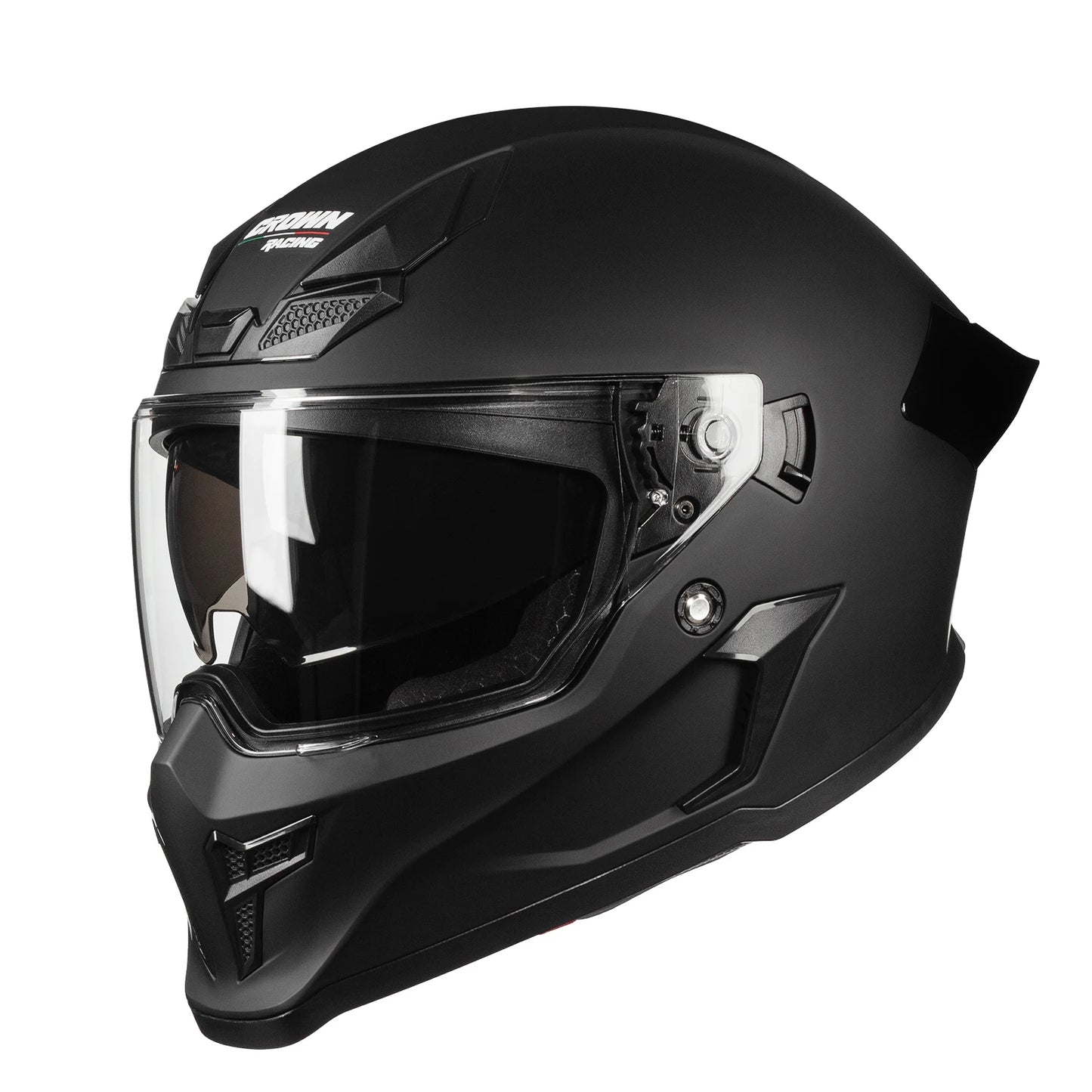 Crown Racing Model 601 Full Face Motorcycle Helmet With Dual Visor