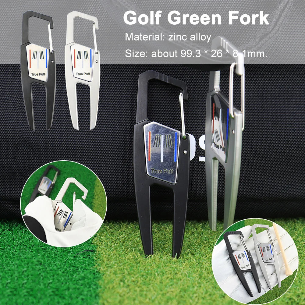 APWIKOGER Golf Divot Repair Tool Training Fork Zinc Alloy