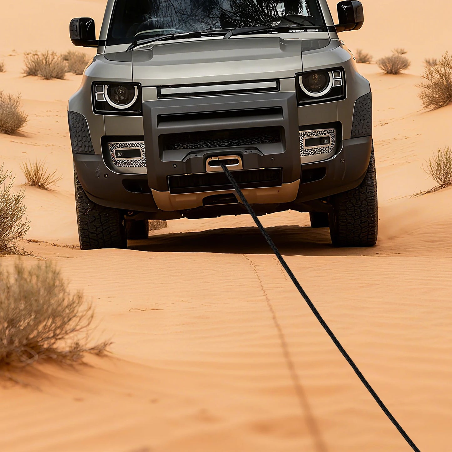 Winch Rope With Hook And Protective Sleeve 31500 Lbs Cable