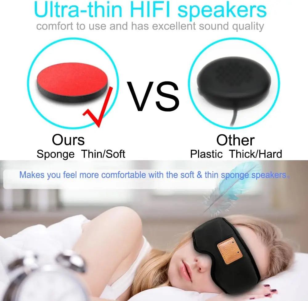 Wireless Sleep Mask With Built In Bluetooth Headphones