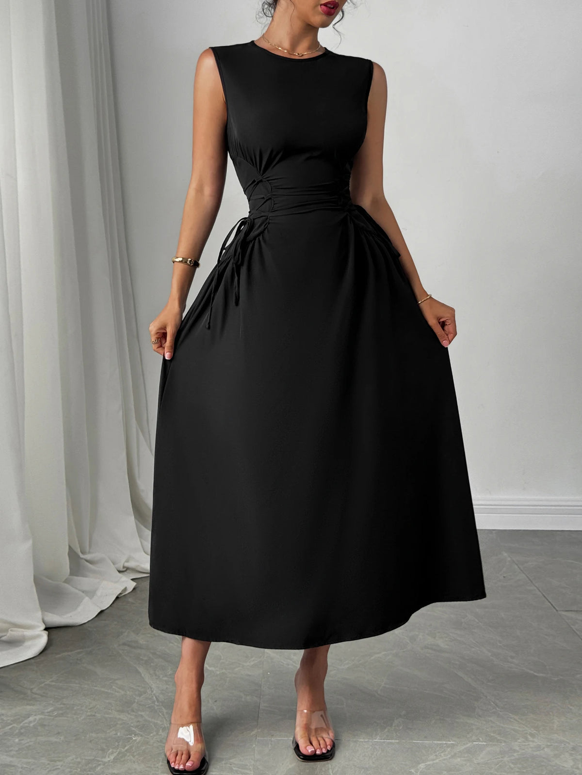 Women Off Shoulder Bow Detail Bodycon Party Polyester Dress