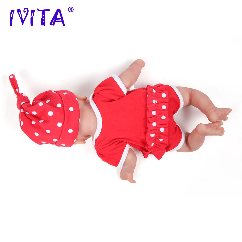 IVITA Full Body Silicone Bebe Reborn Doll Lifelike Baby