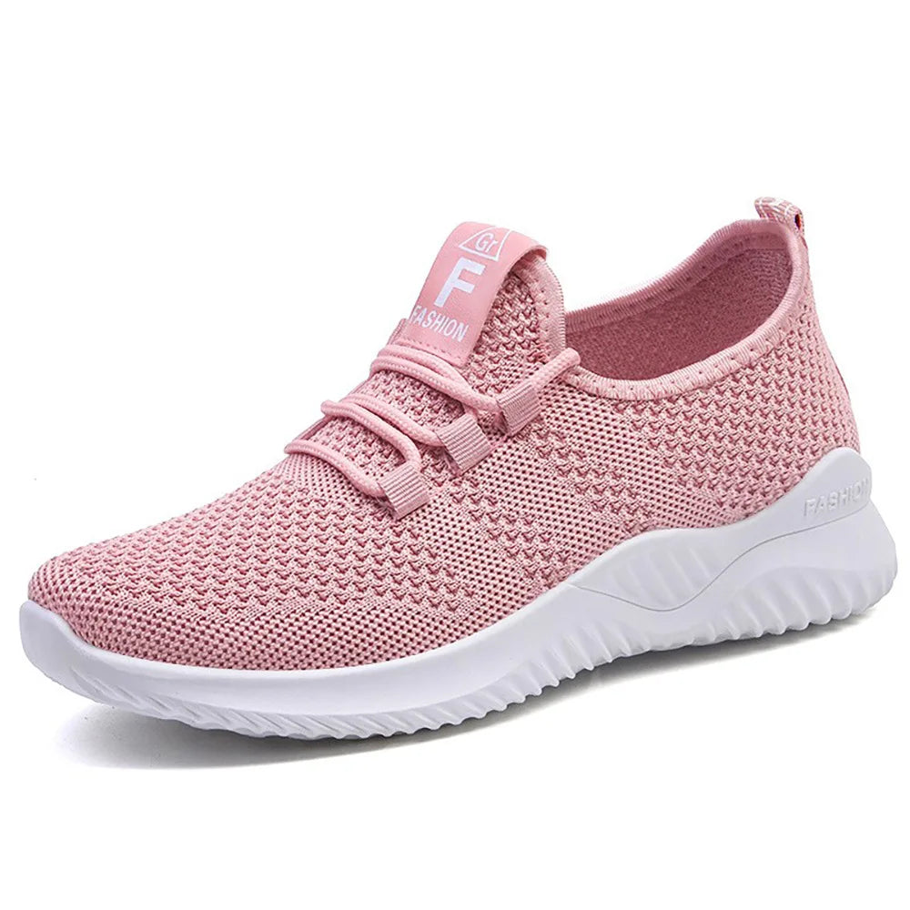 Women Lightweight Walking Sneakers Breathable Mesh Upper Non Slip Outsole