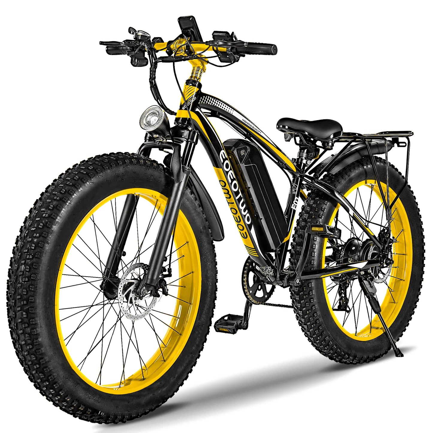 EOEOTWO Heavy Duty Ebike 400 Lbs Capacity Front Suspension