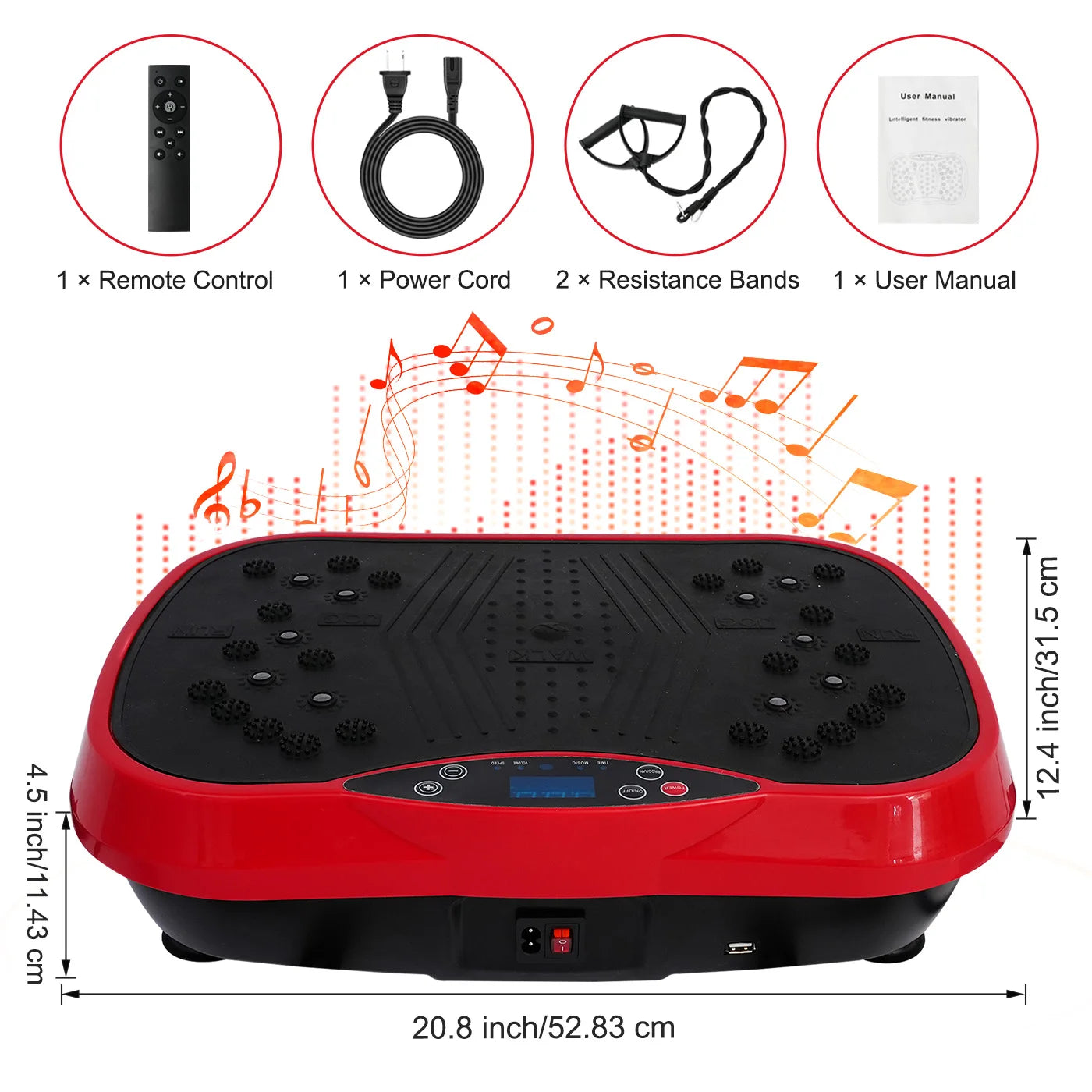 Portable Full Body Vibration Plate Exercise Machine