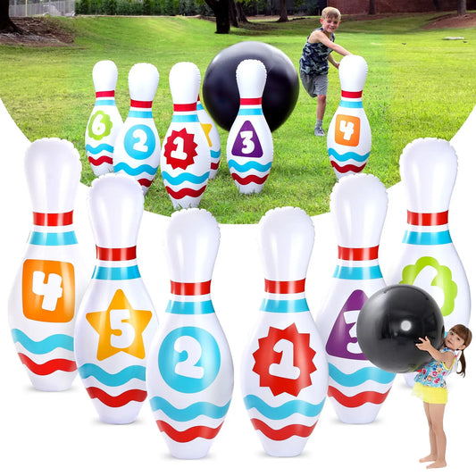 Joyfy Giant Inflatable Bowling Set For Kids