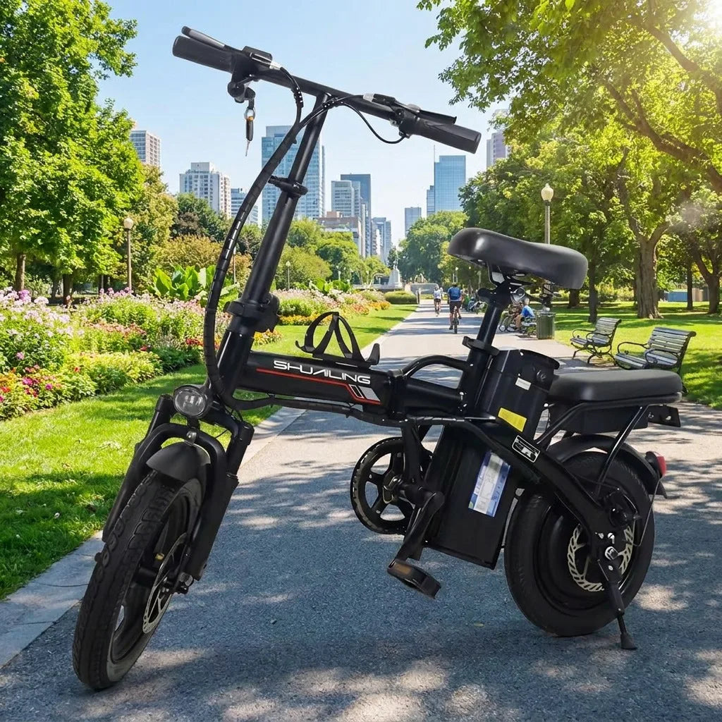 Adults Folding Electric Dirt Bike With 400 Watt Motor