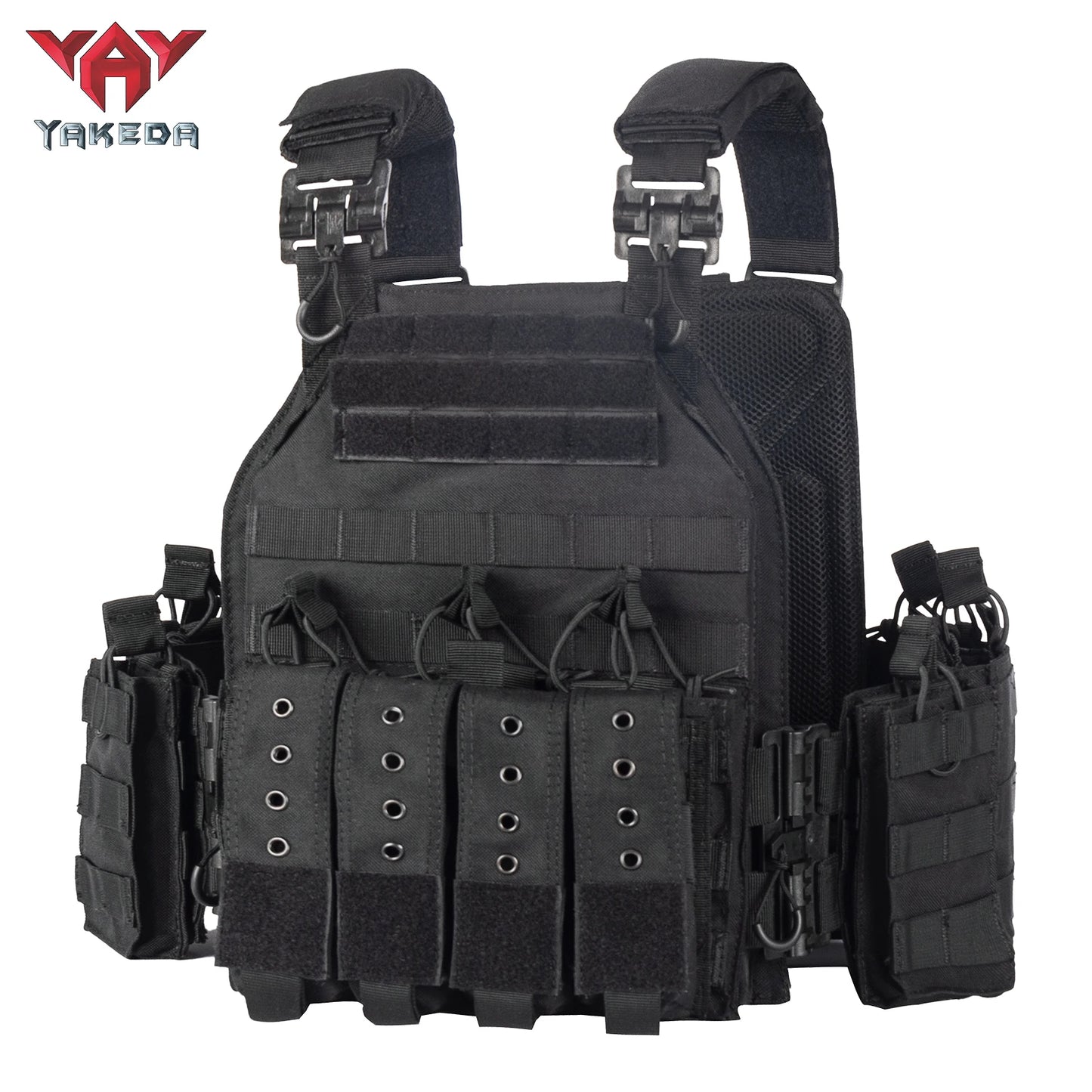YAKEDA Quick Release 1000D Tactical Vest With MOLLE System