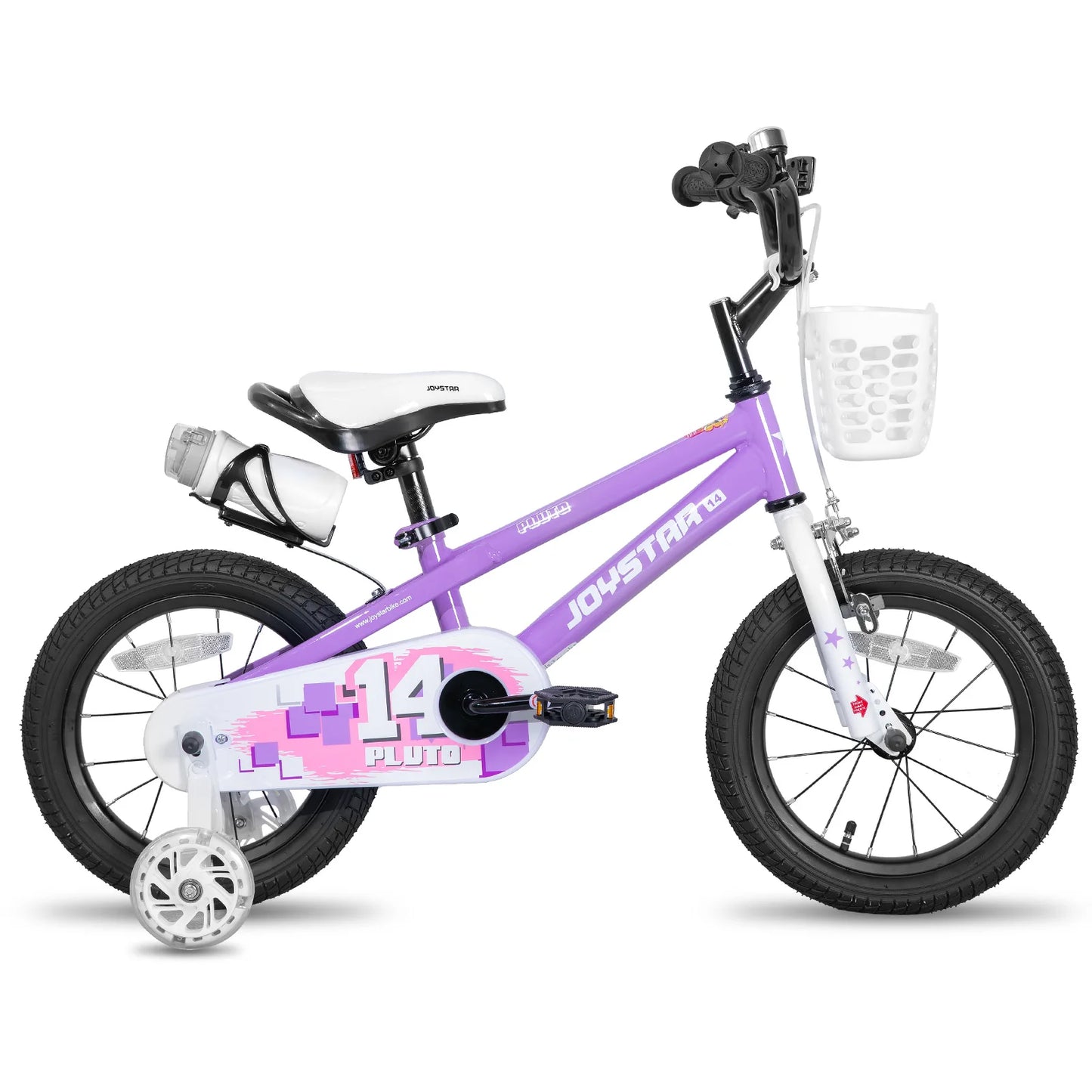 JOYSTAR Kids Bicycle Ages 3 To 12 Illuminated Training Wheels