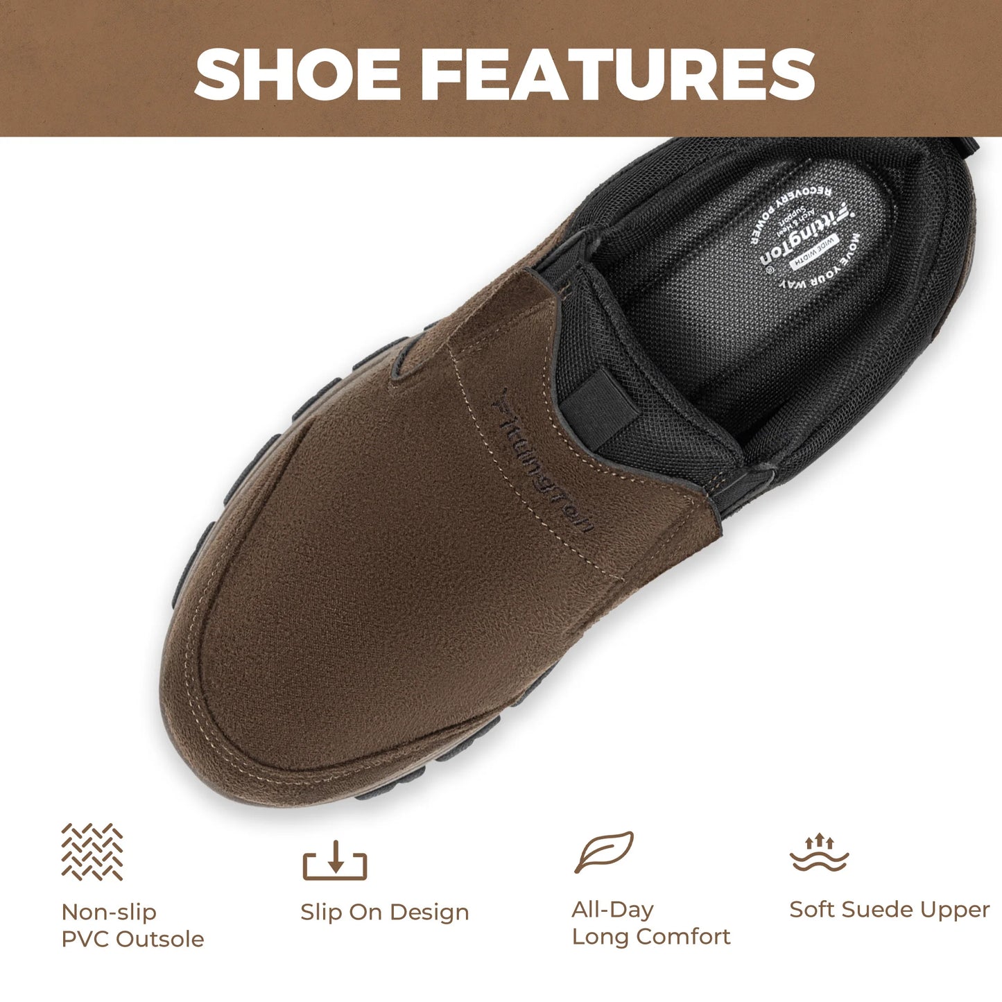 Men Slip On Loafers For Business Casual Comfort Arch Support