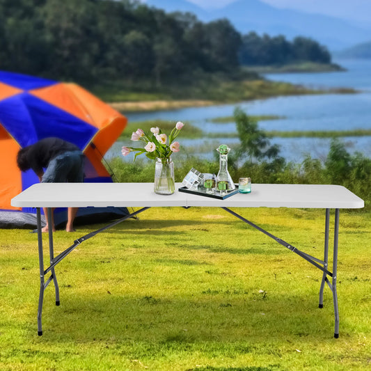 Jhk Heavy Duty Portable Folding Outdoor Camping Table With Carry Handle
