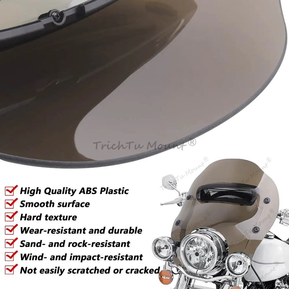 TrichTu Motorcycle Fairing Windshield Brown Tint For Harley Road King