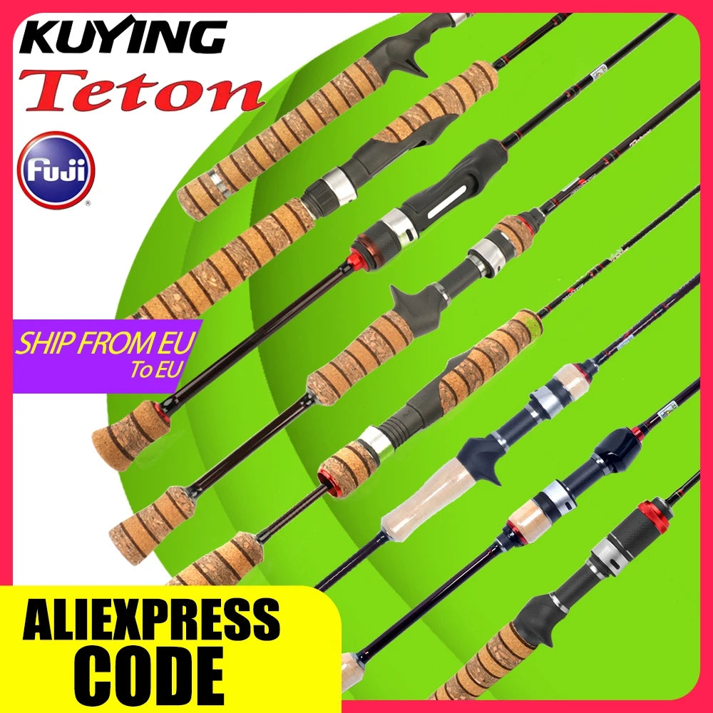 Kuying Fuji Carbon Fishing Lure Rod Fast Action Spinner