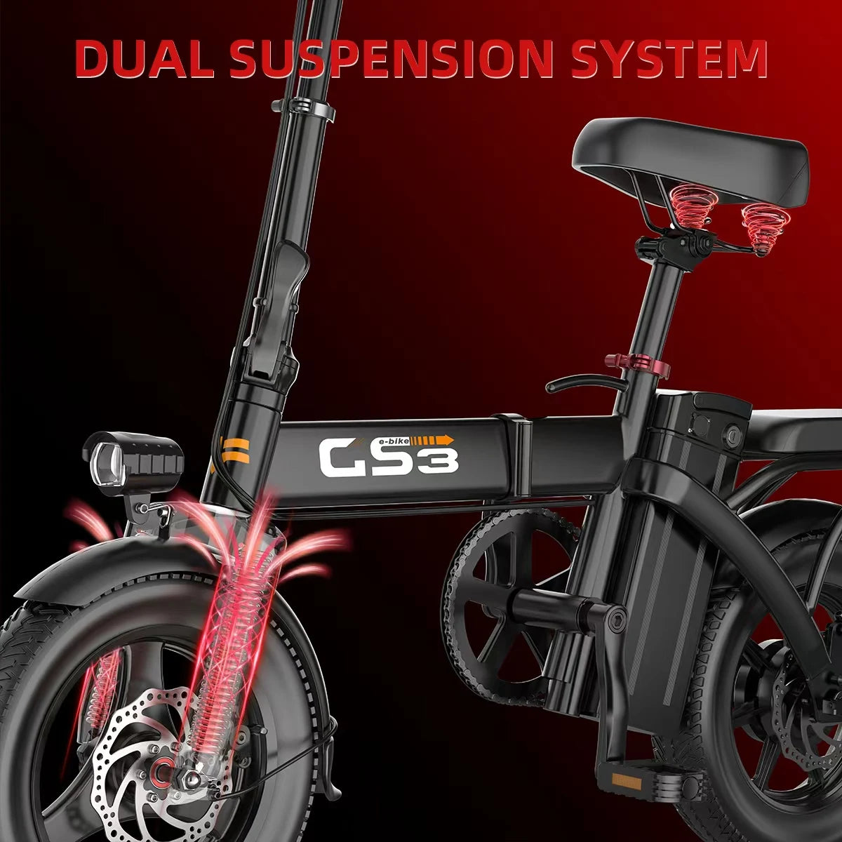 UPlee GS3 14 Inch Lightweight Folding Electric Bike