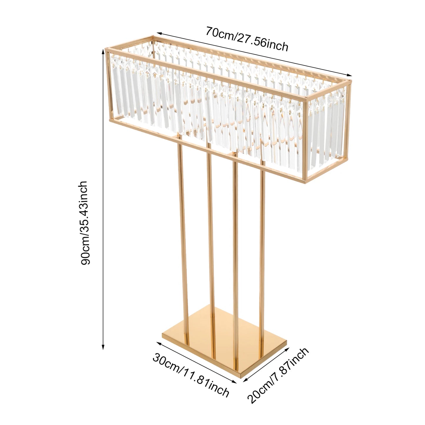Crystal Flower Stand Iron Frame for Weddings and Luxury Events
