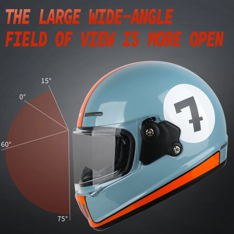 Uchoose Retro Open Face Motorcycle Helmet Dot Certified