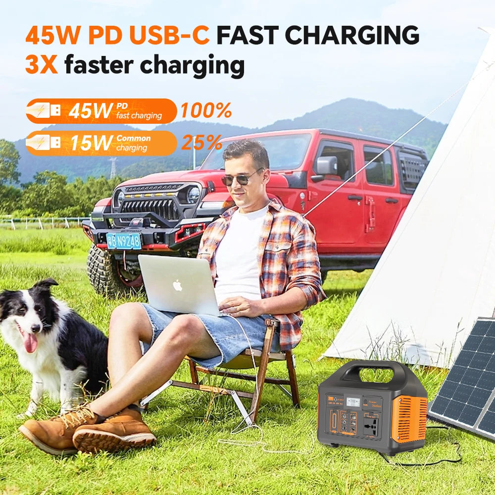 GaiaRay Portable Solar Power Station 500W 460Wh Outdoor