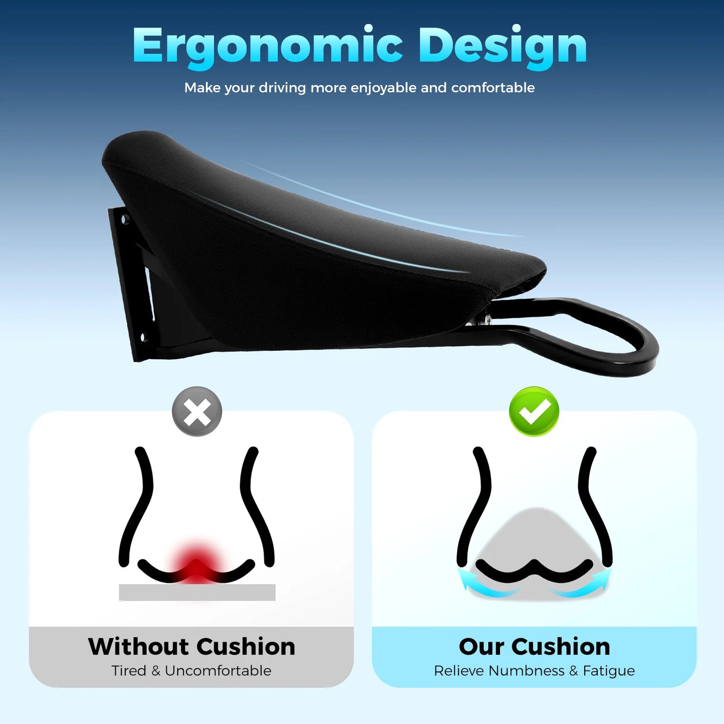 Stealth Frame Motorcycle Rear Saddle For Bike