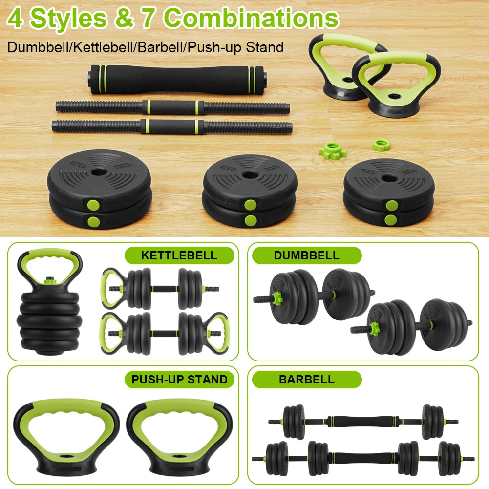 Twister.Ck Adjustable 4 In 1 Dumbbell Home Gym Set