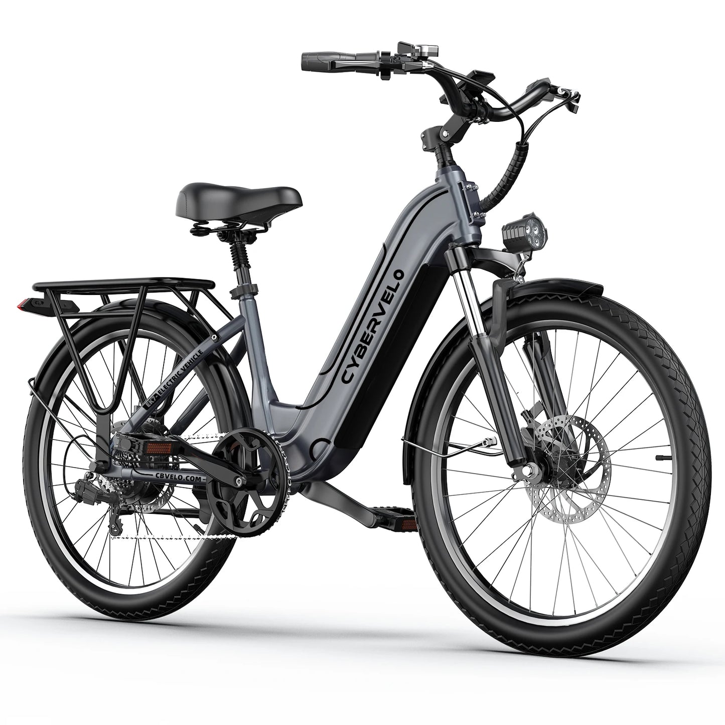 Cbvelo 17 Inch Electric Bike For Adults With Removable Battery