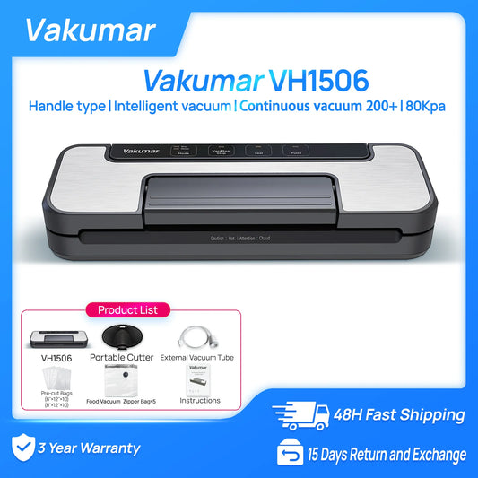 Vakumar VH1506 Vacuum Sealer Machine Sous Vide With Automatic Lock