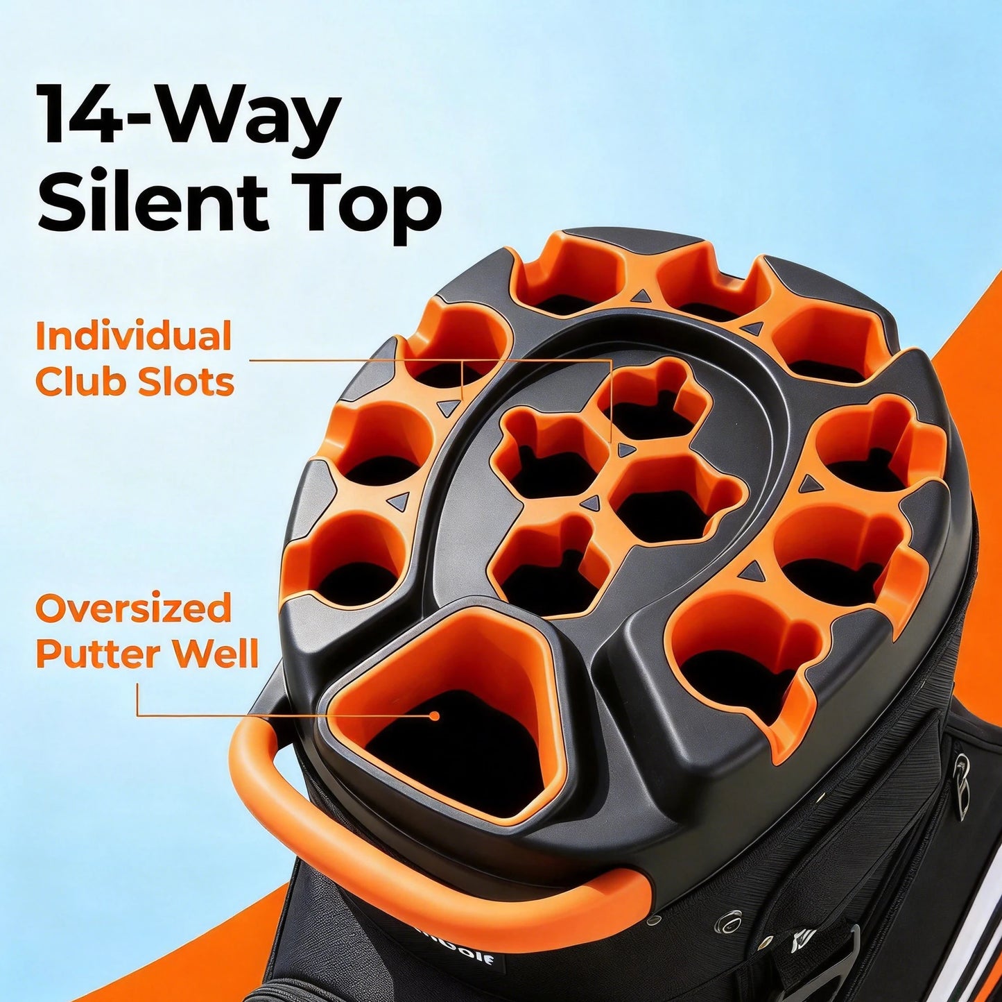 Livsingo14-Way Stand Top Golf Cart Bag