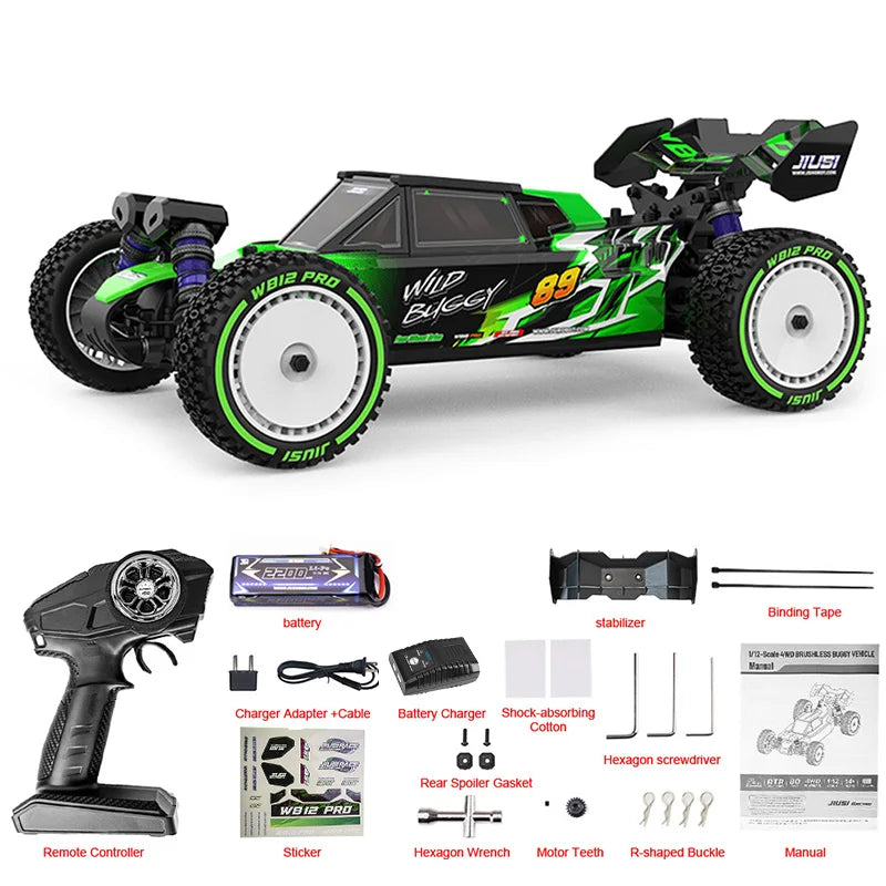 JIUSI WB12 PRO Brushless Remote Control Off Road 4WD Car