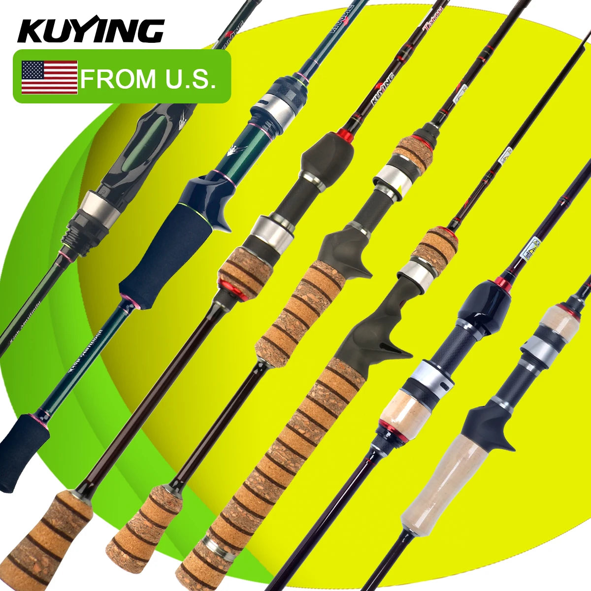 Kuying Lure Rod Carbon Baitcasting Spinning River Fishing Rod