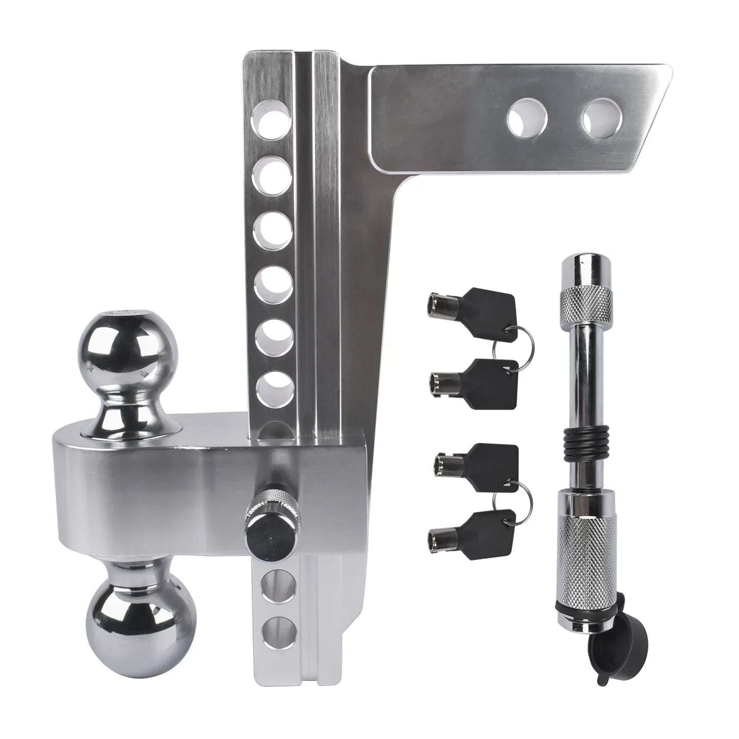 Aluminum Adjustable Trailer Hitch Ball Mount 12,500 LBS GTW