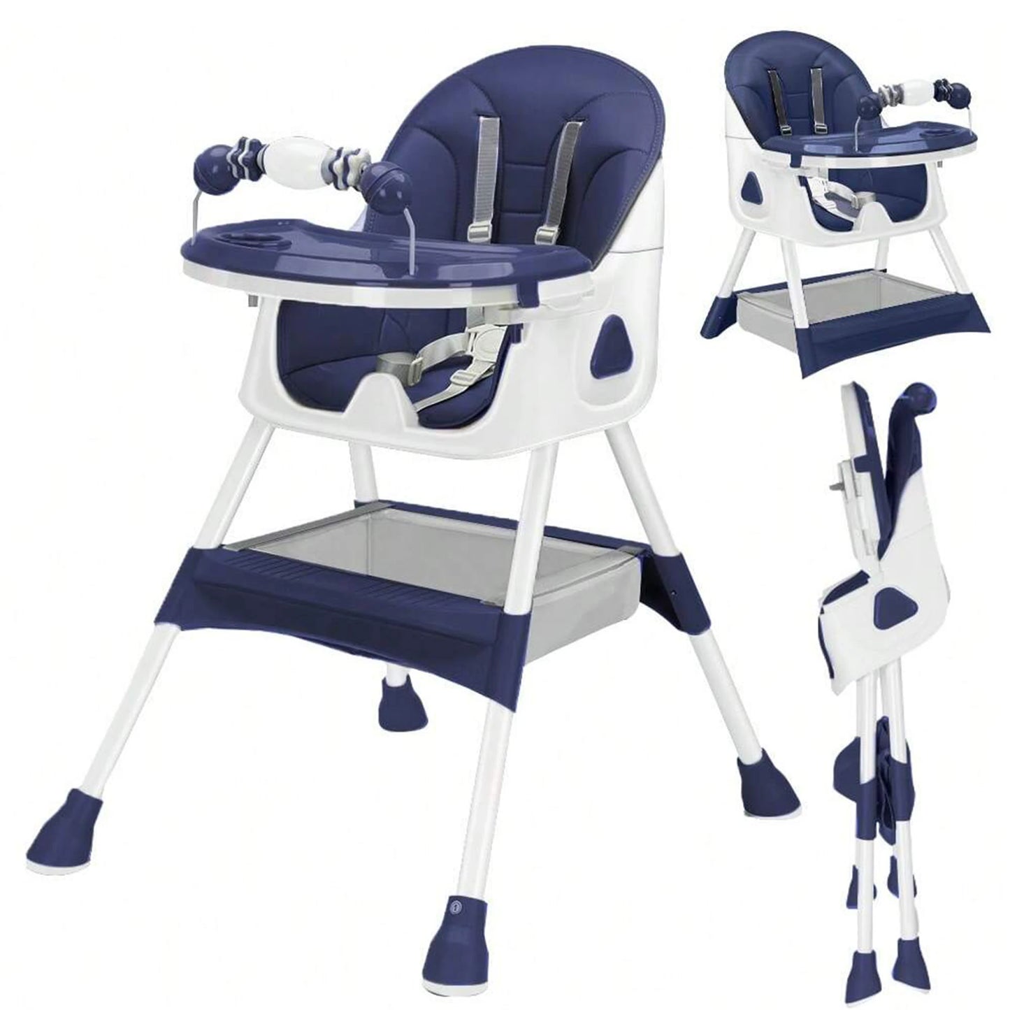 Piorlado Foldable Baby High Chair E500 With Antislip Pad