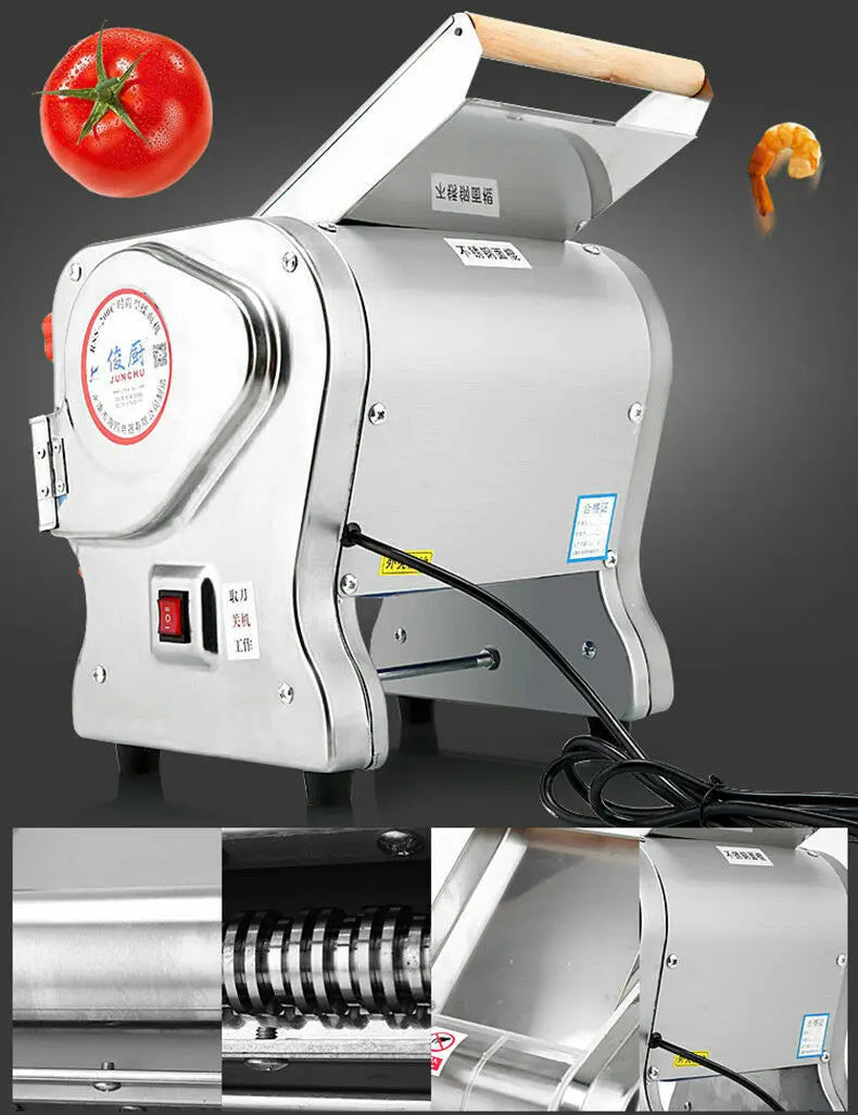 550W Electric Pasta Maker Stainless Steel Noodle Press Machine